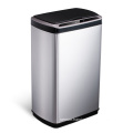 50L touchless trash can 13 gallon trash cans with sensor automatic sensing trash can stainless steel